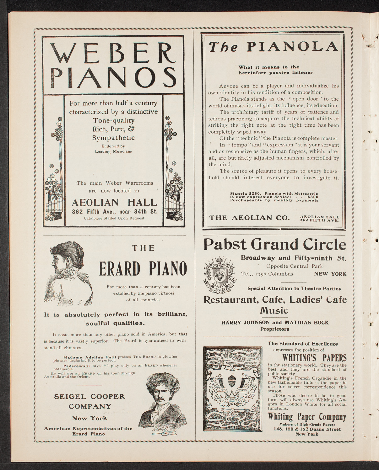 Ernestine Schumann-Heink, Mezzo-Soprano, February 5, 1904, program page 6