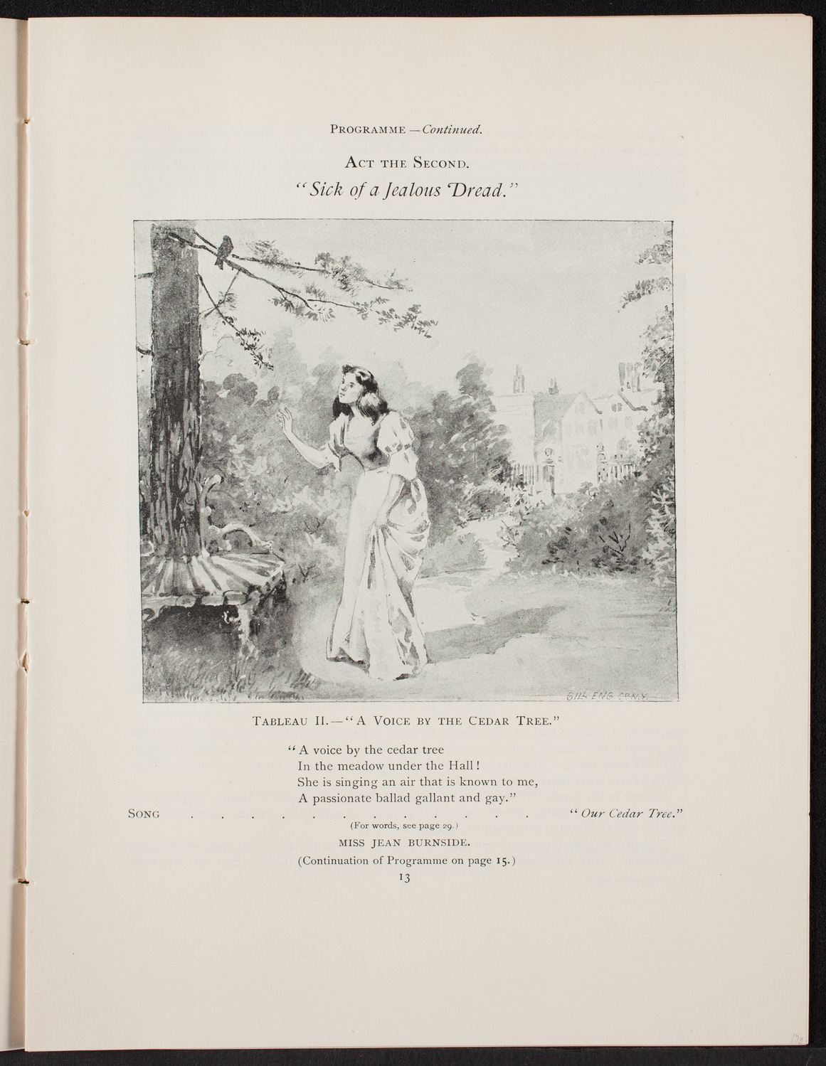 Tennyson's "Maud", April 23, 1892, program page 14