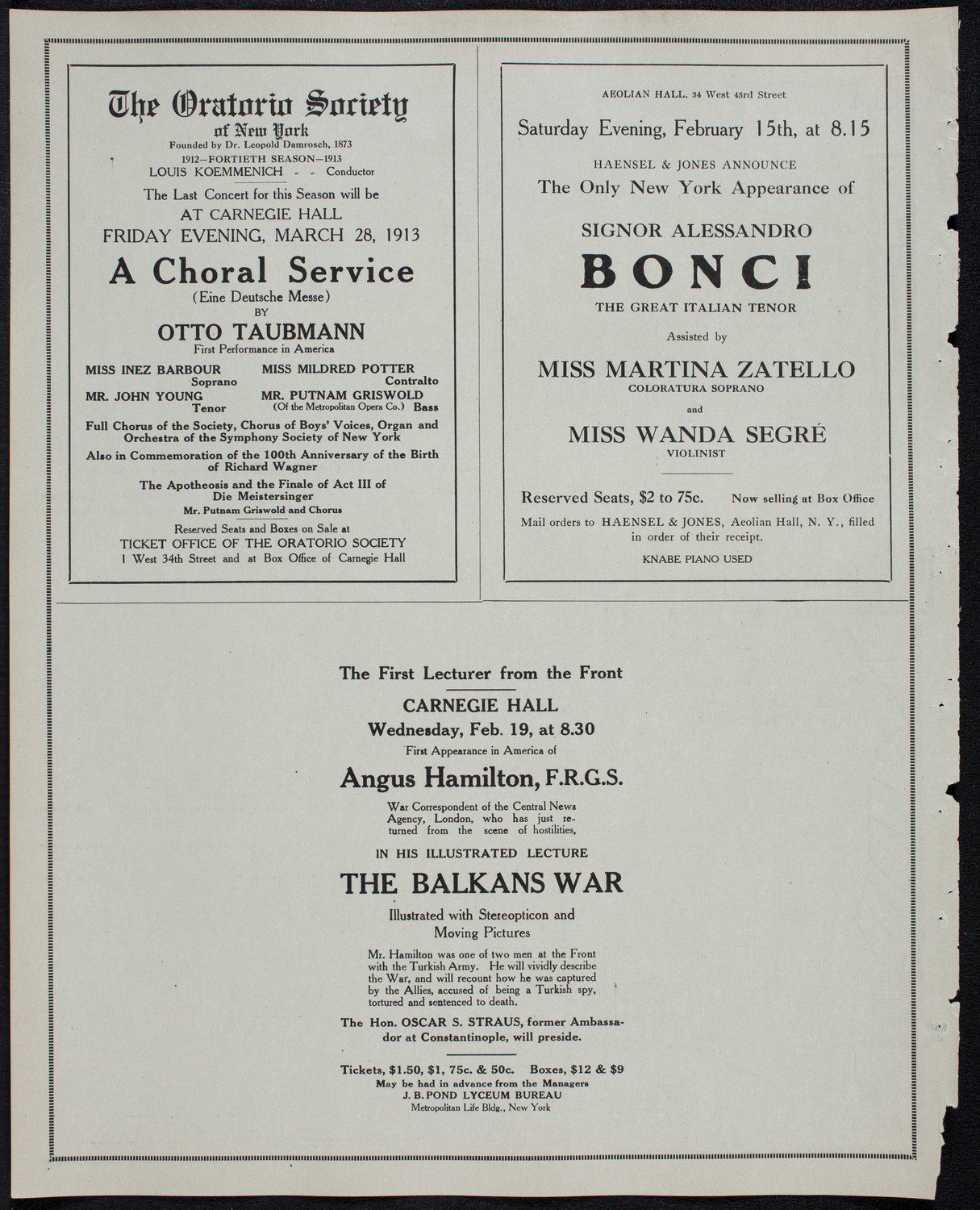 Burton Holmes Travelogue: Burma and Ceylon, February 9, 1913, program page 10
