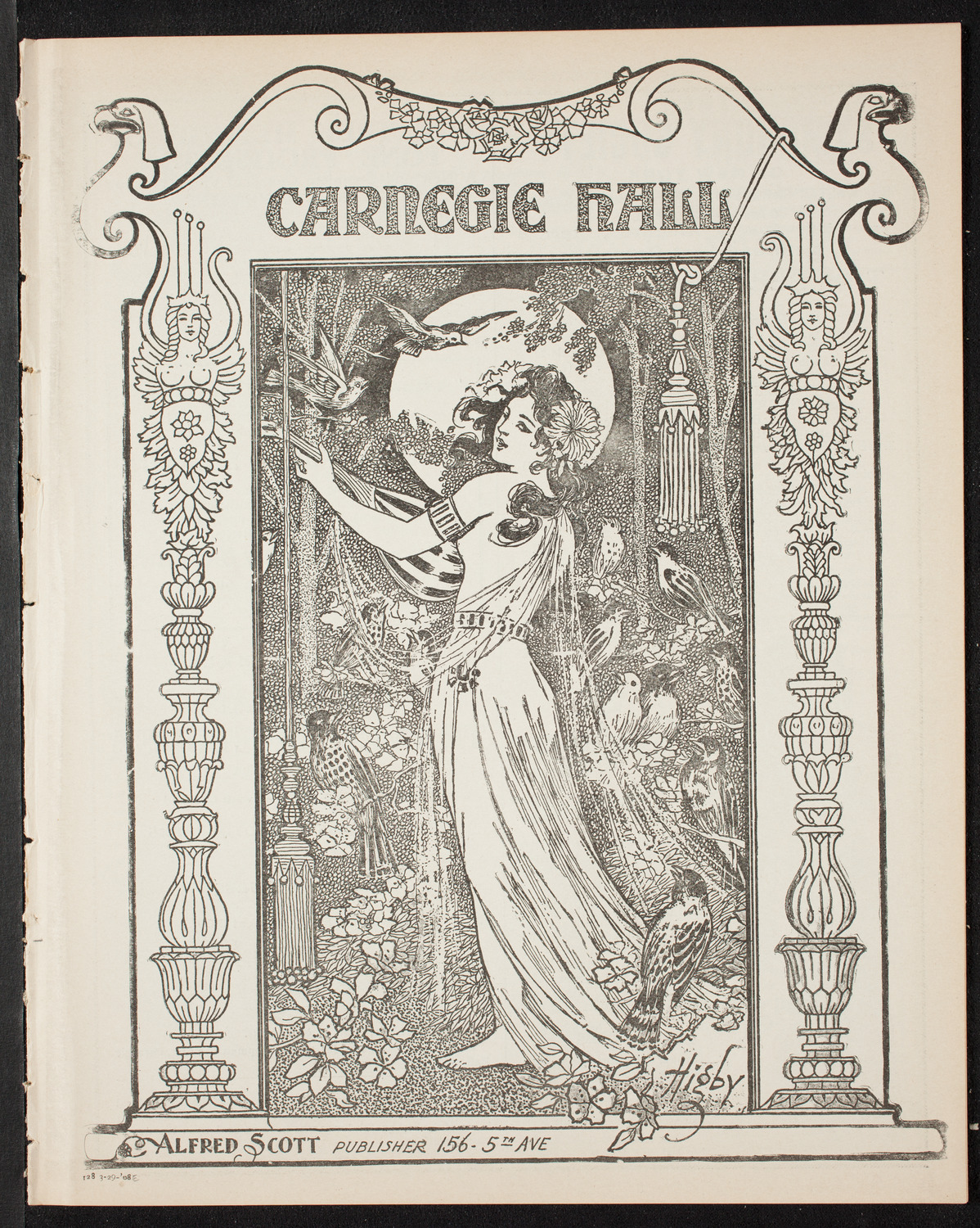 Cantors Association of New York, March 29, 1908, program page 1