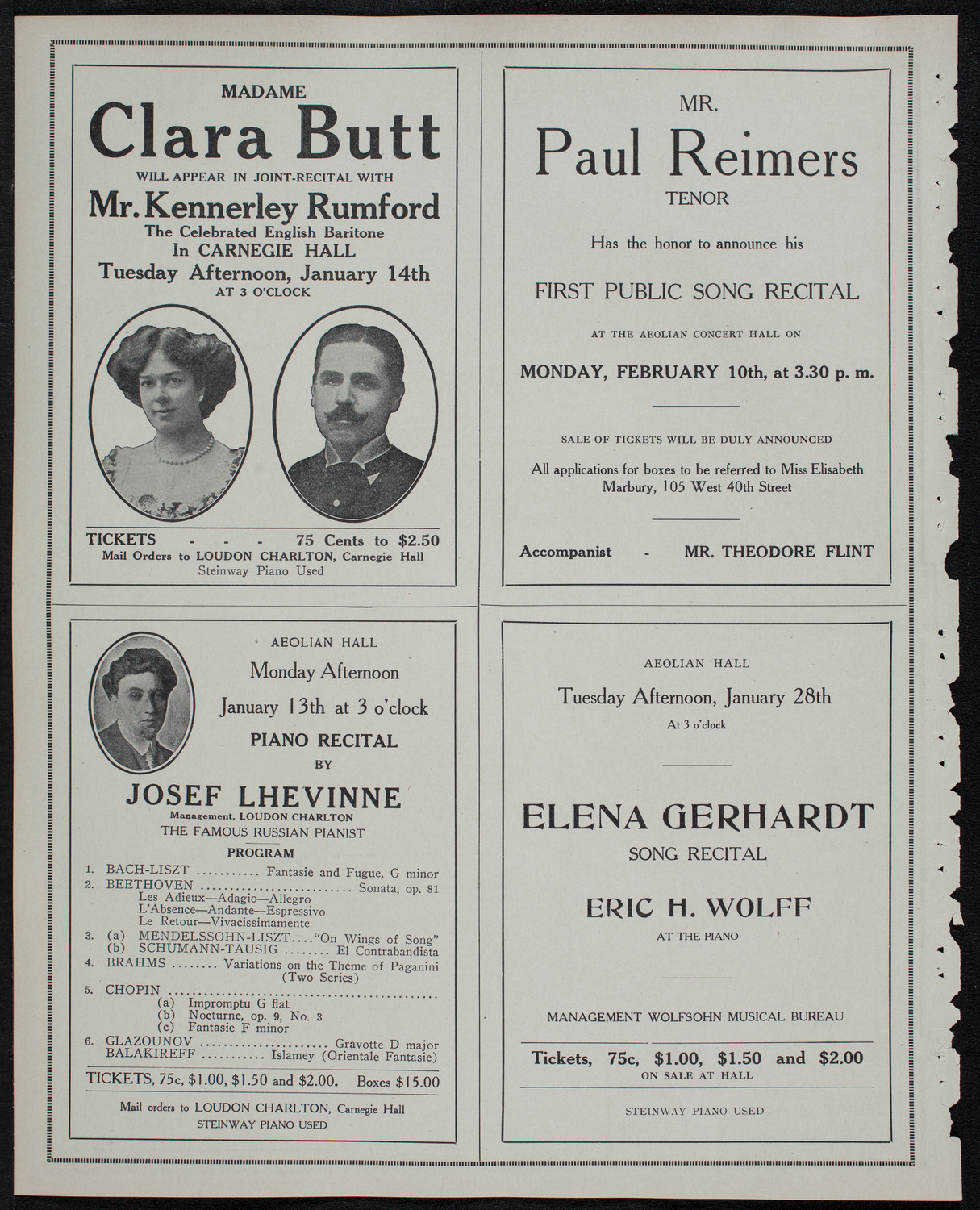 Burton Holmes Travelogue: The West Indies, January 13, 1913, program page 10