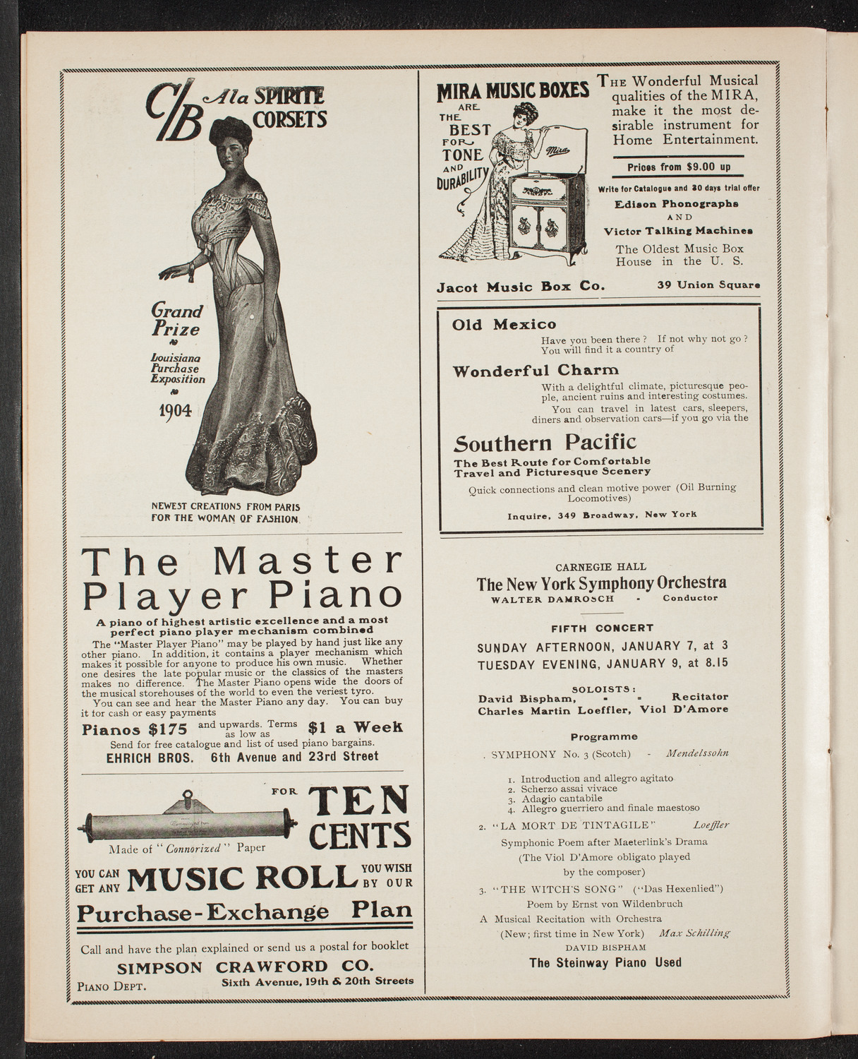 Oratorio Society of New York, December 28, 1905, program page 8