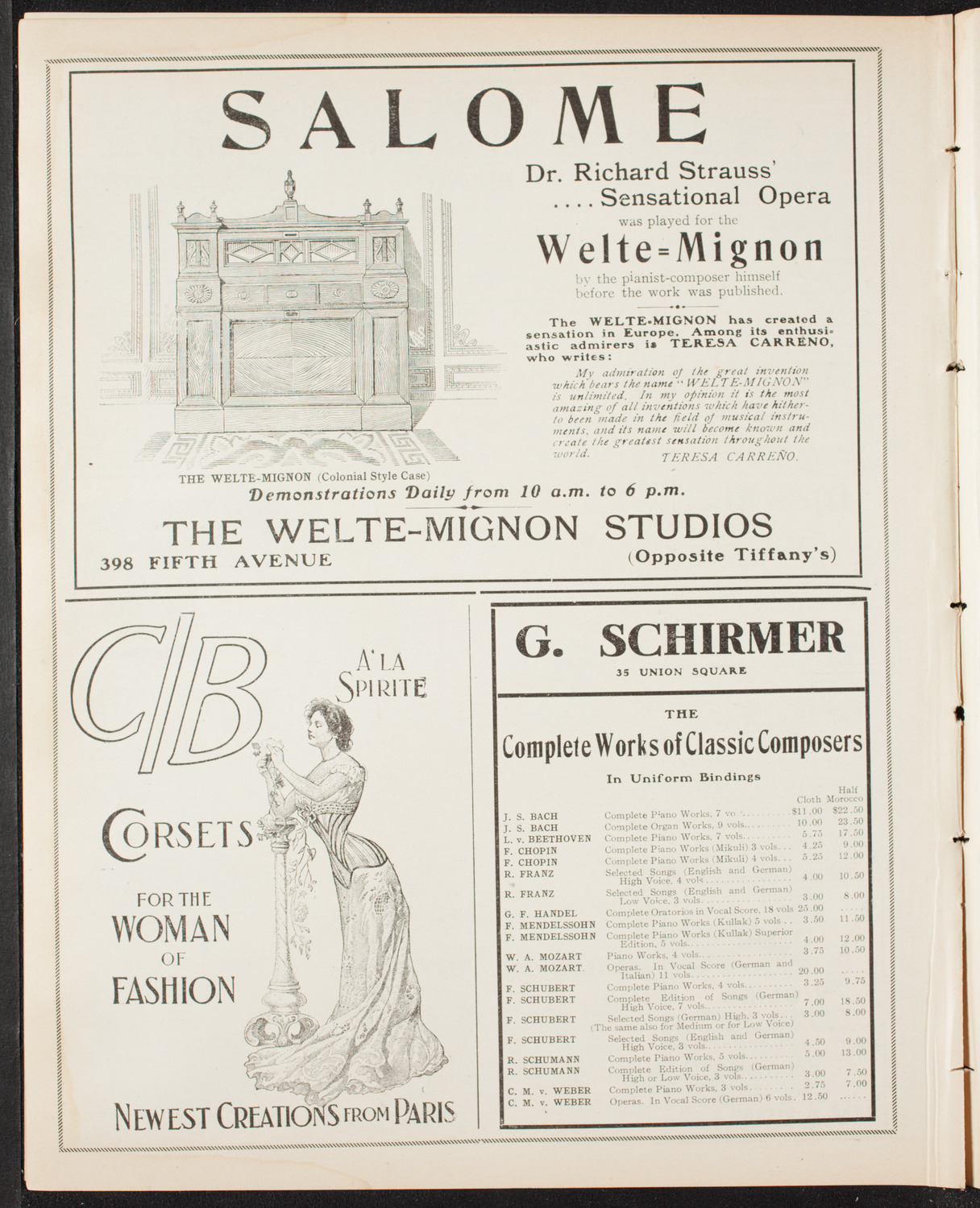 Musurgia, April 23, 1907, program page 8