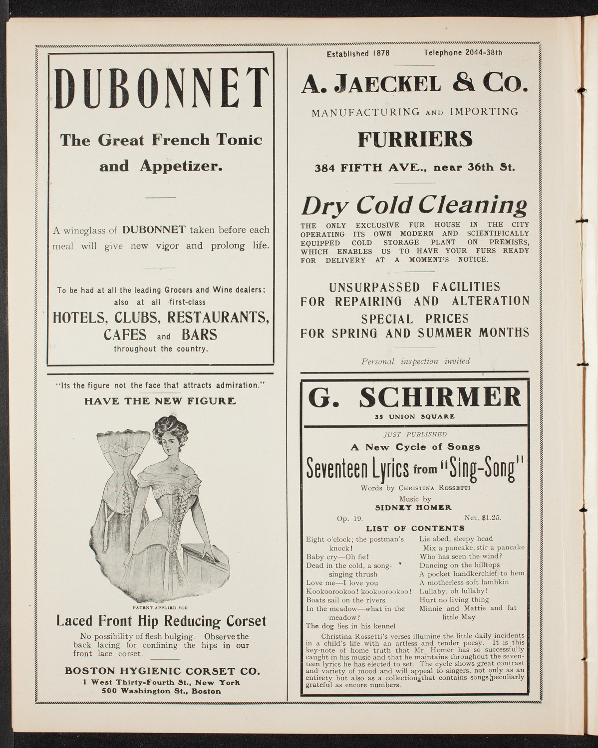 New York Festival Chorus and Orchestra, April 19, 1908, program page 8