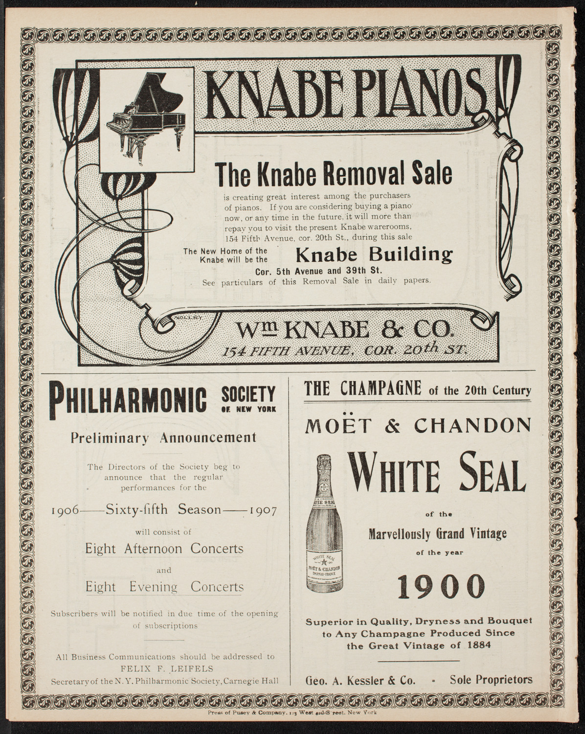 Gunnar Wennerberg Memorial Chorus, April 29, 1906, program page 12