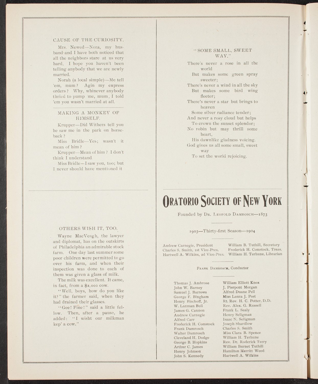 Graduation: Packard Commercial School, May 23, 1904, program page 8