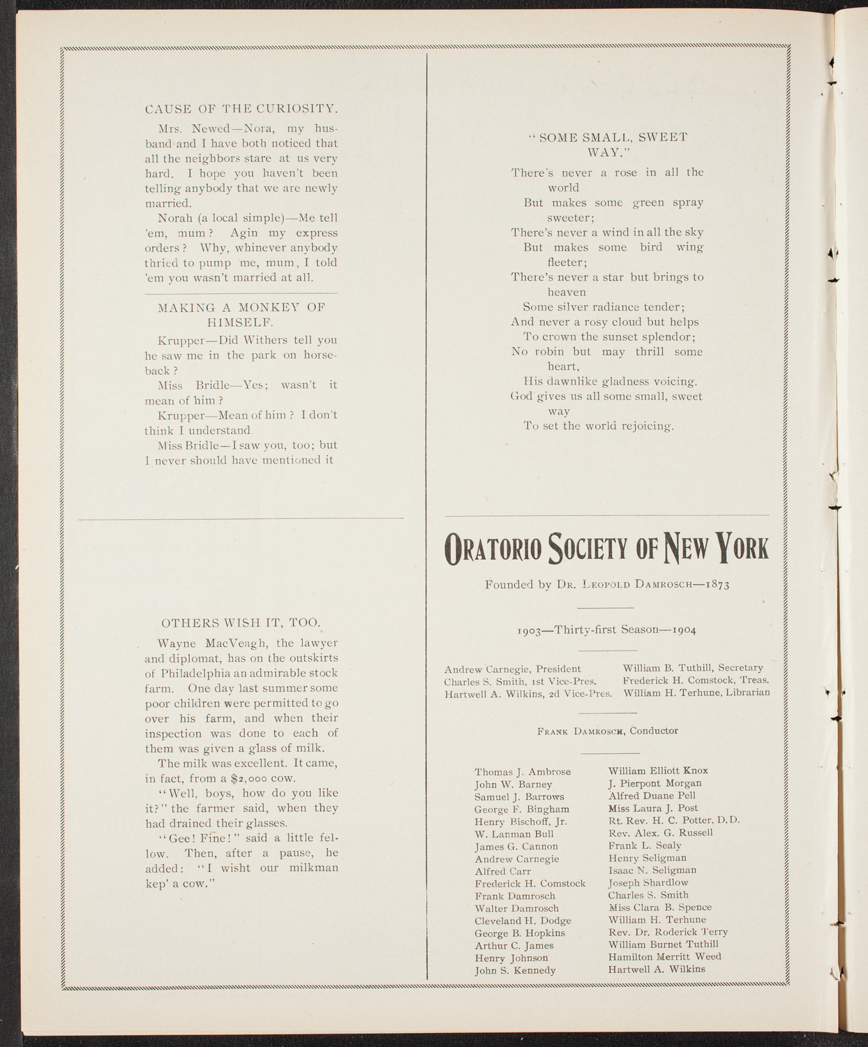 Graduation: Packard Commercial School, May 23, 1904, program page 8
