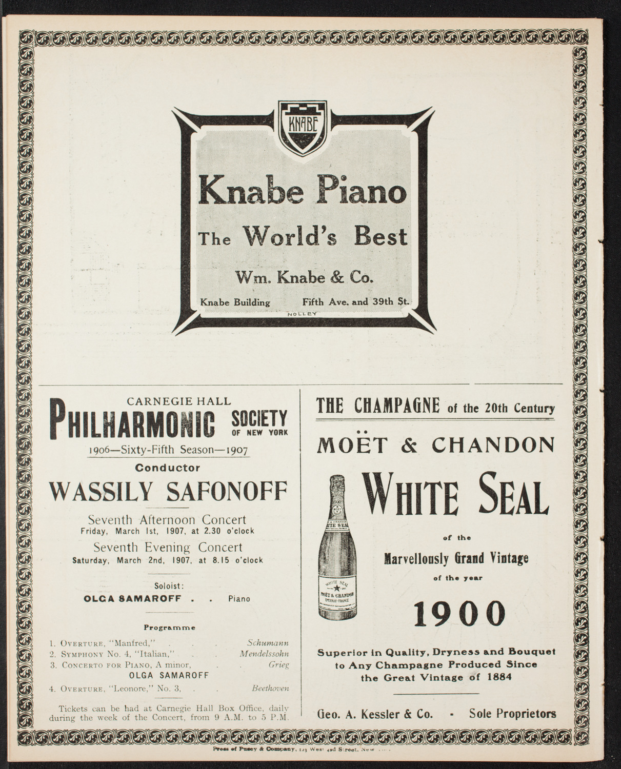 Symphony Concert for Young People, February 9, 1907, program page 12