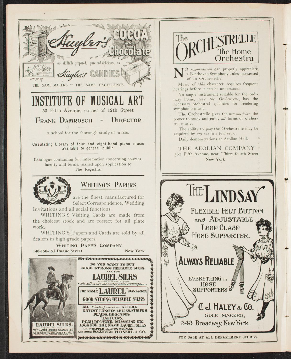 New York Philharmonic, April 5, 1907, program page 6