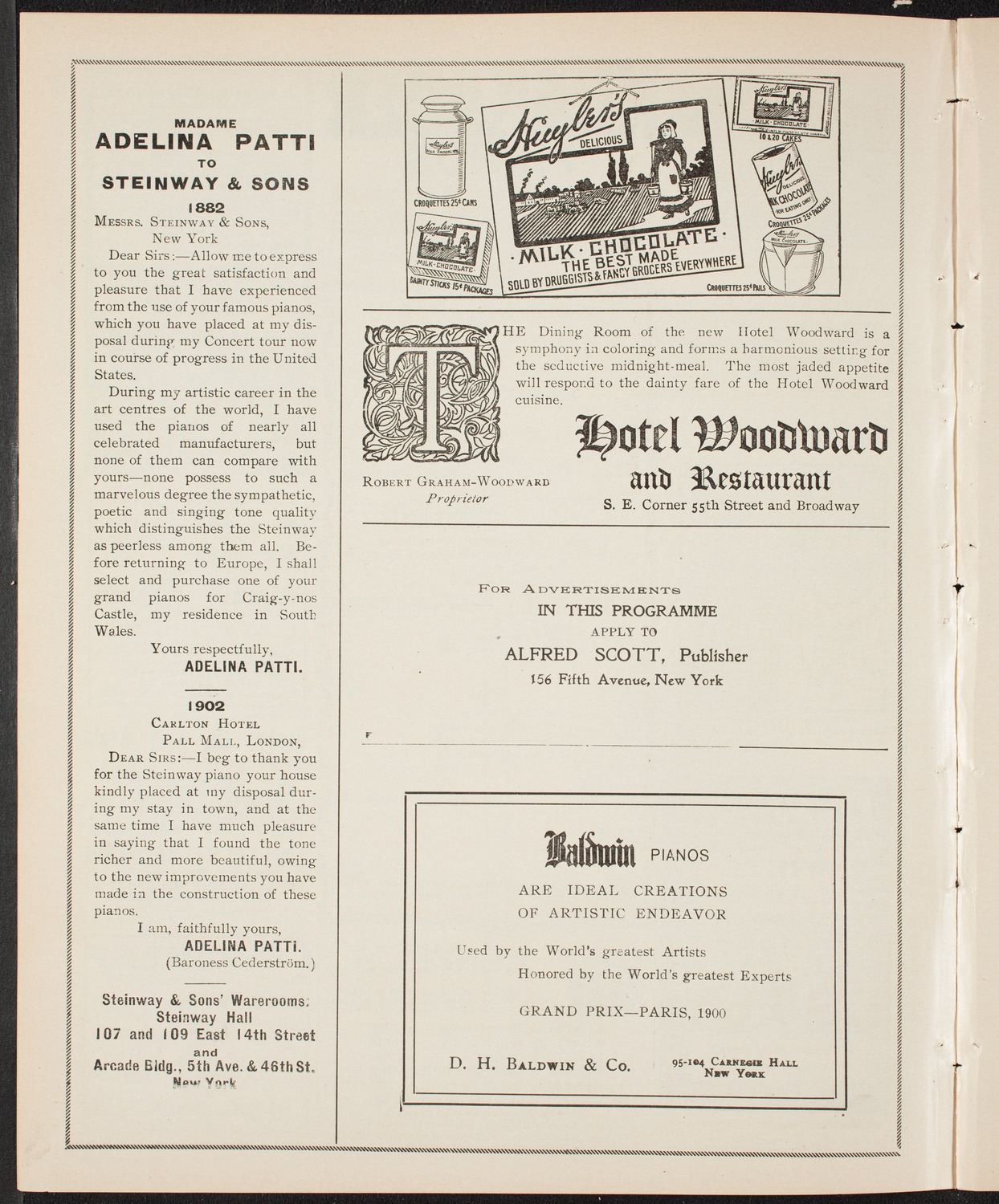 Lillian Nordica, Soprano, with the New York Symphony Orchestra, March 12, 1904, program page 4