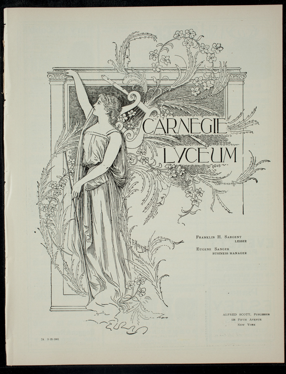 The Children's Theatre, March 23, 1901, program page 1