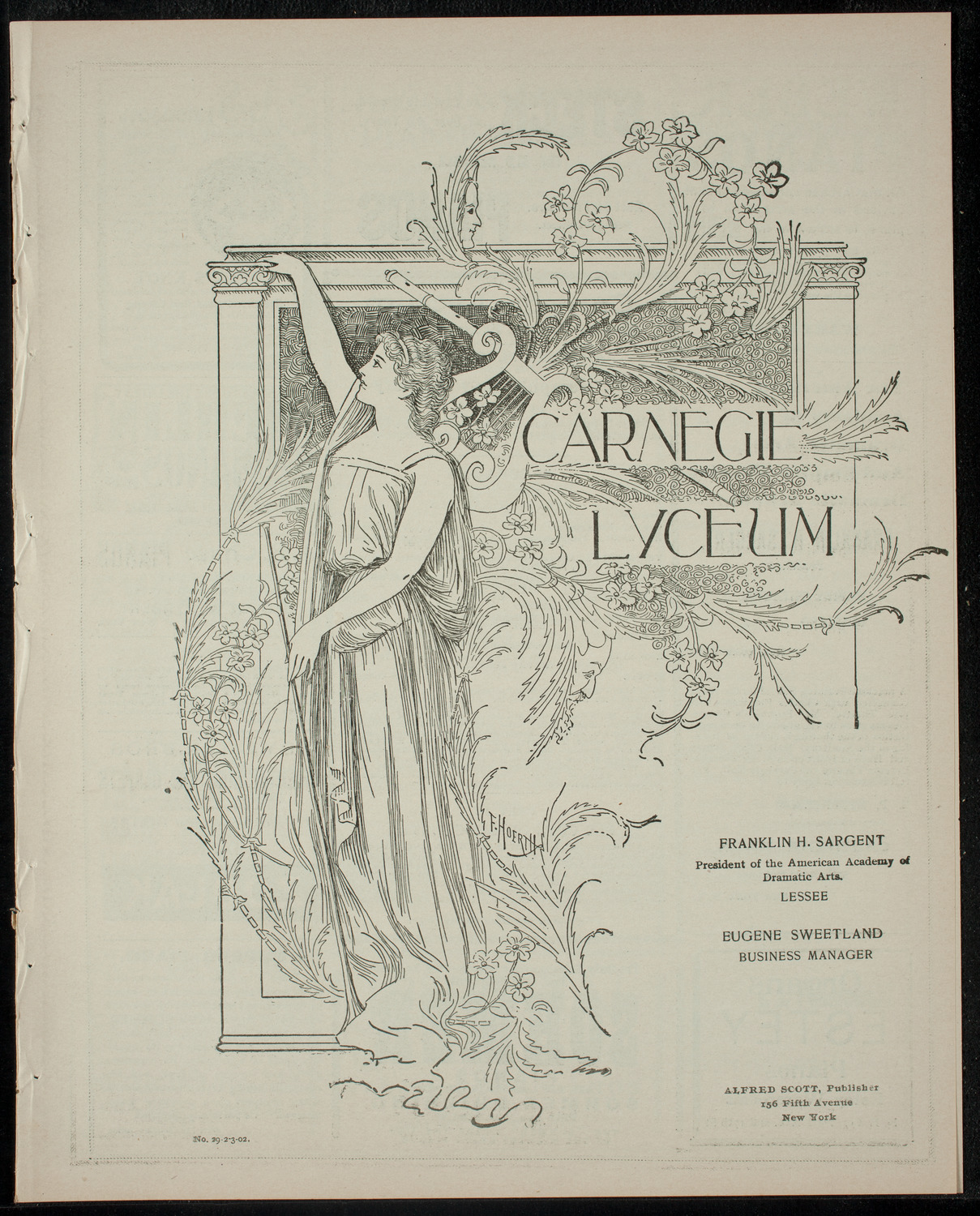 Amateur Performance to Benefit St. Joseph's Day Nursery, February 3, 1902, program page 1