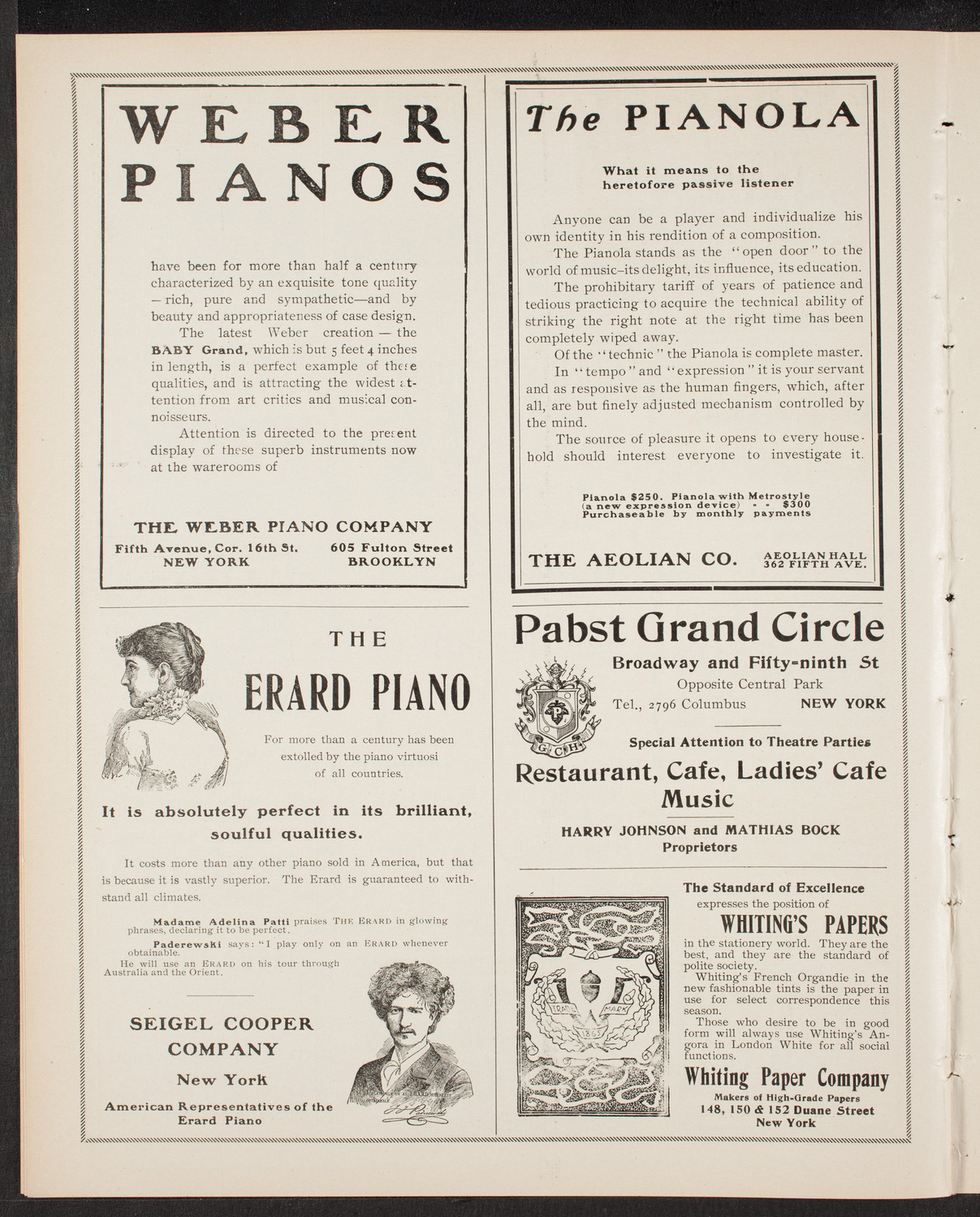 Oratorio Society of New York, November 17, 1903, program page 6