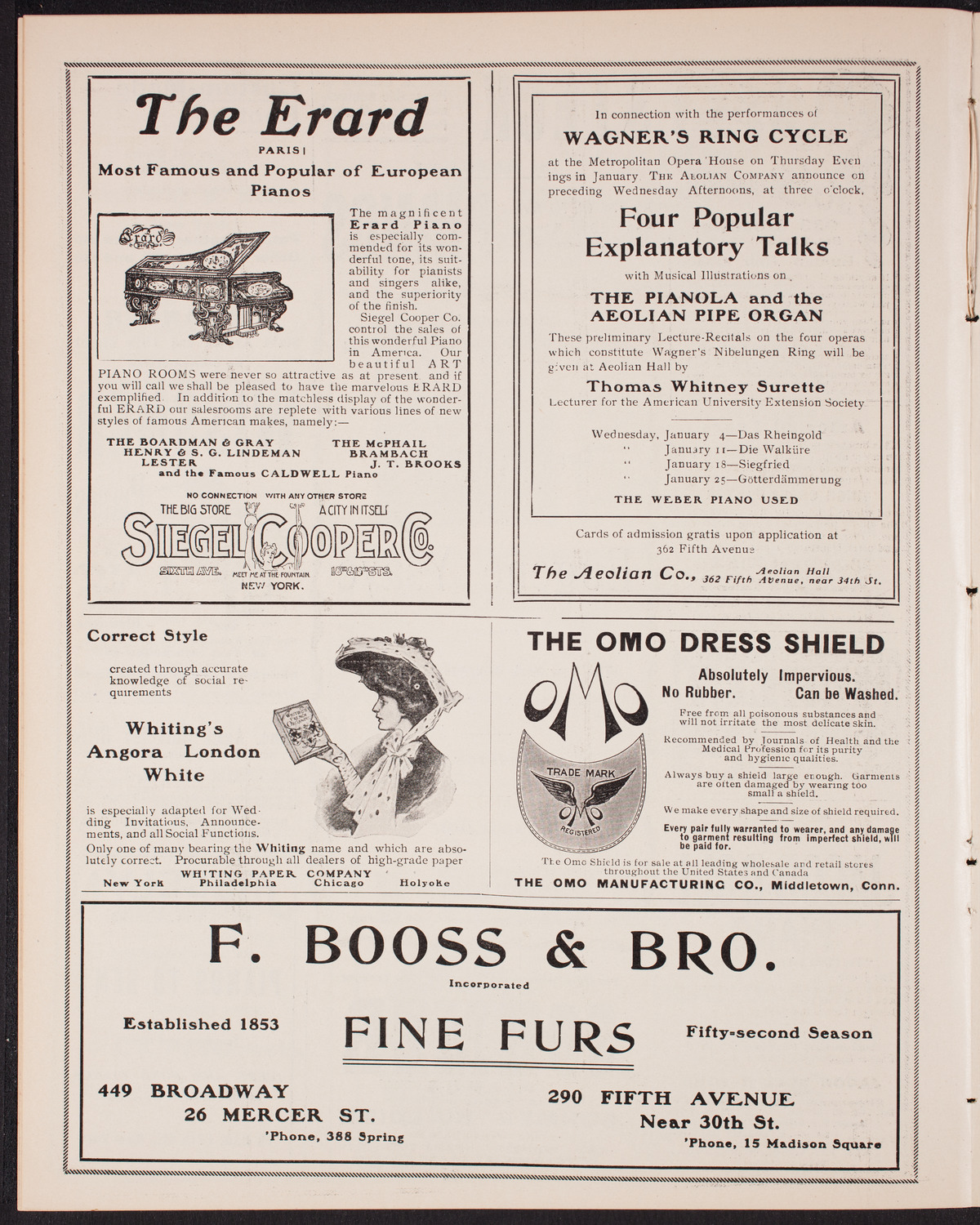 Eugène Ysaÿe, Violin, with the New York Symphony Orchestra, December 31, 1904, program page 6