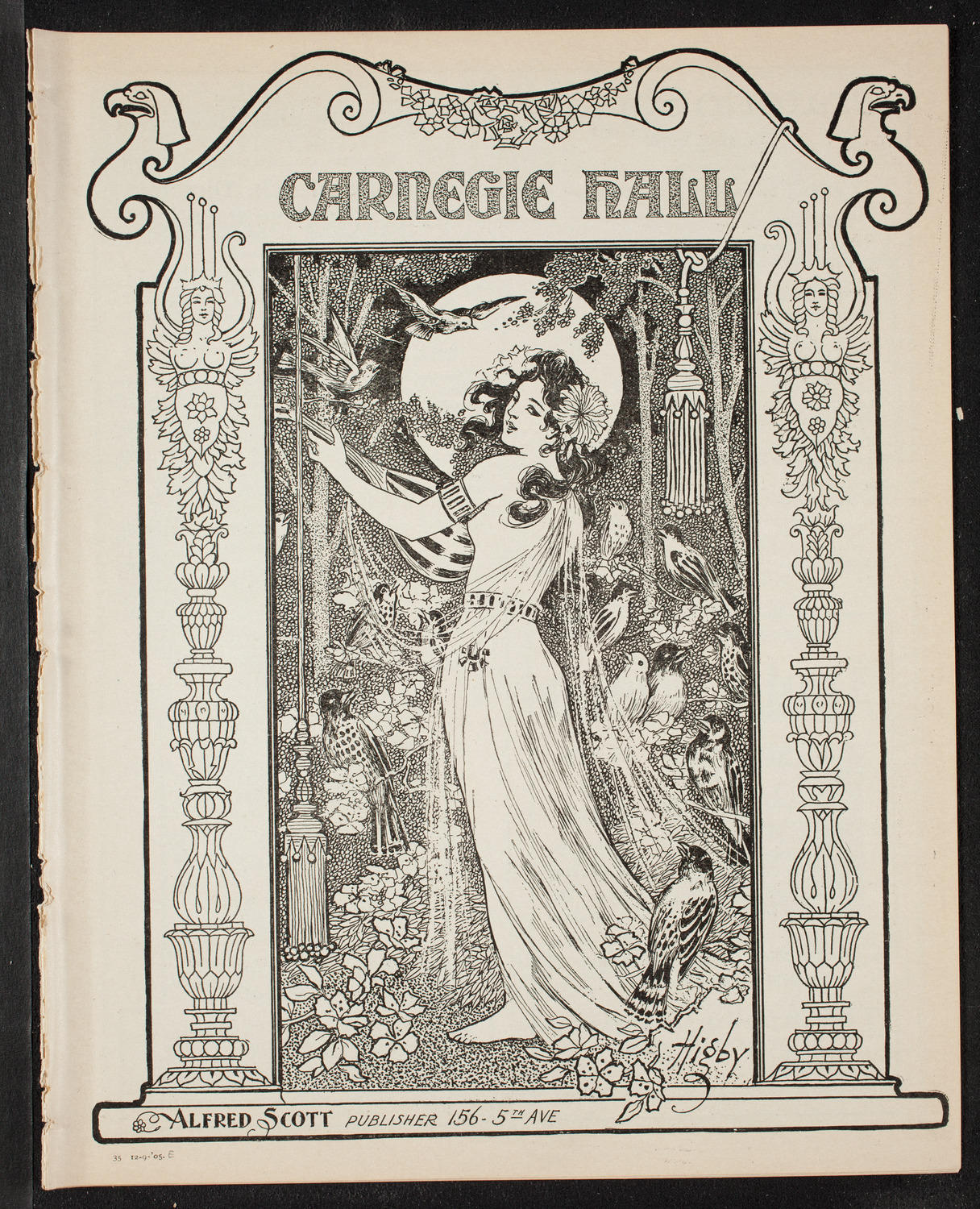 Oratorio Society of New York, December 9, 1905, program page 1