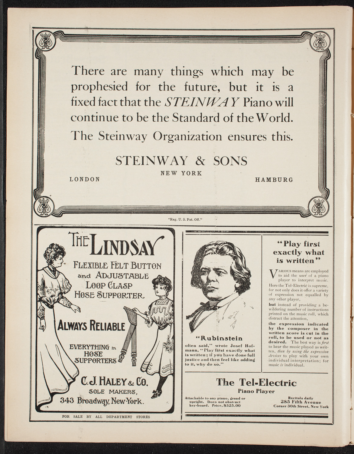 People's Symphony Concert, November 6, 1908, program page 4