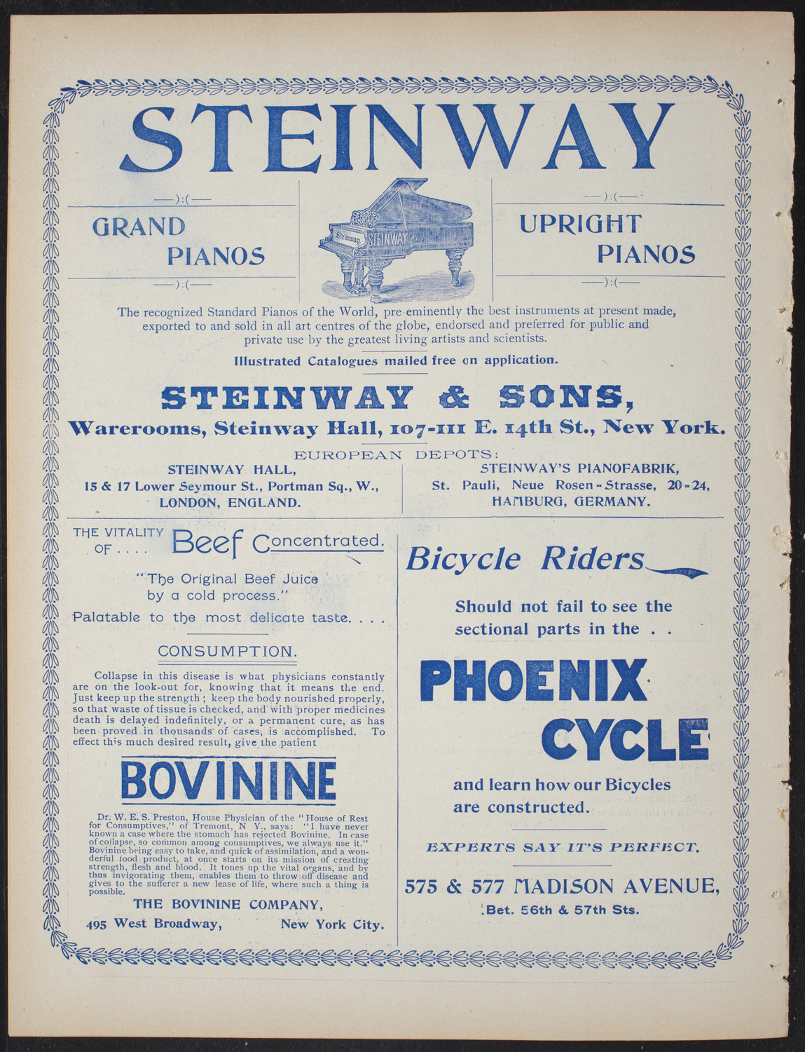 Columbia College Musical Society, February 20, 1897, program page 10