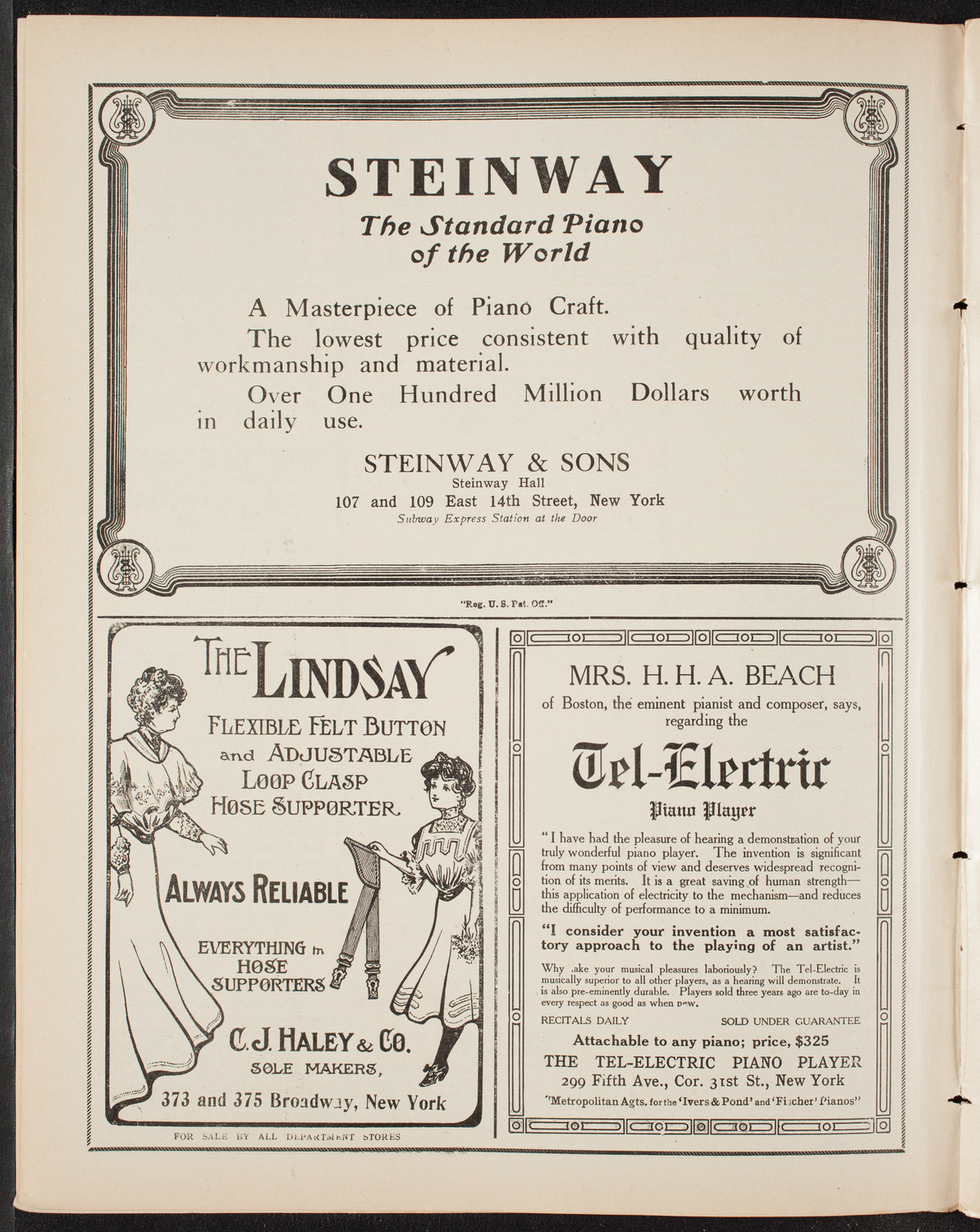 Gaelic Society: Feis Ceoil Agus Seanachas, April 18, 1909, program page 4