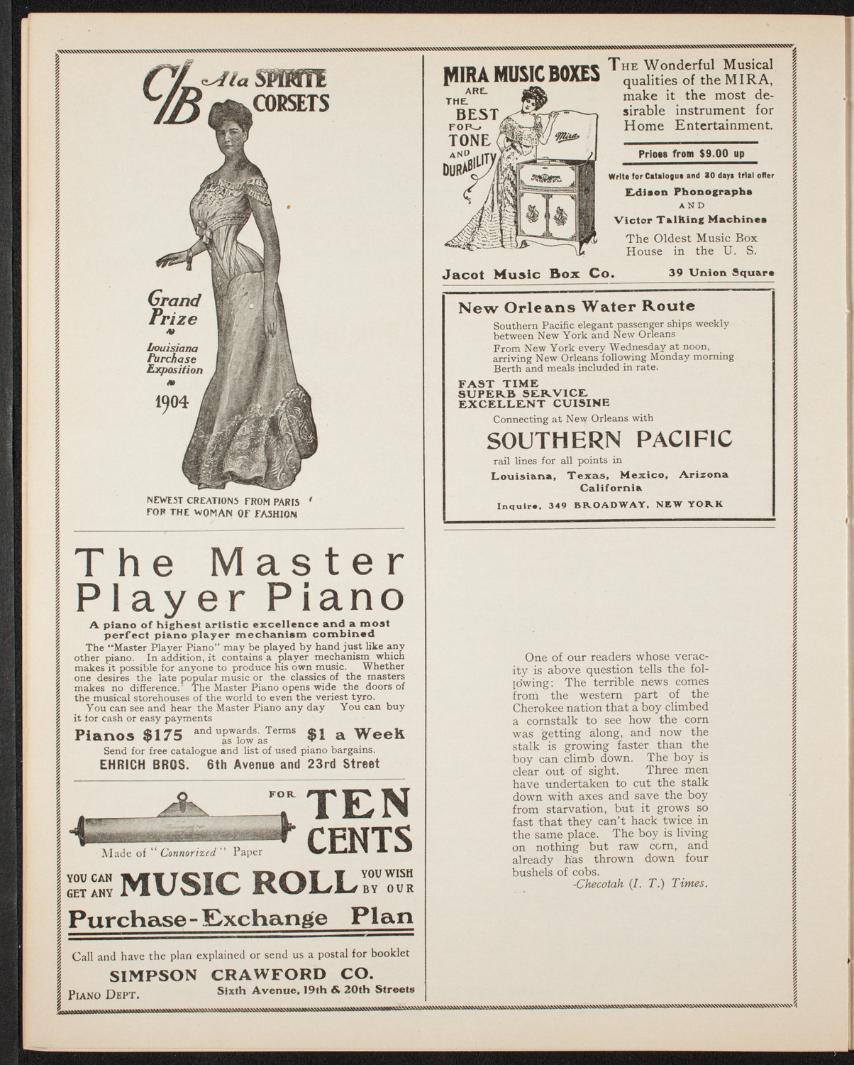 Lecture by Burr McIntosh, February 18, 1906, program page 8