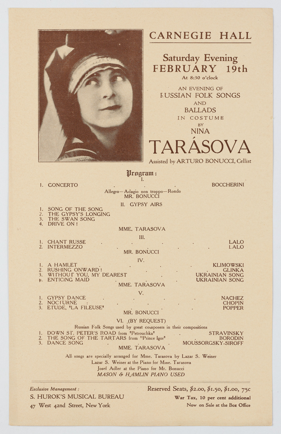 Nina Tarasova, February 19, 1921