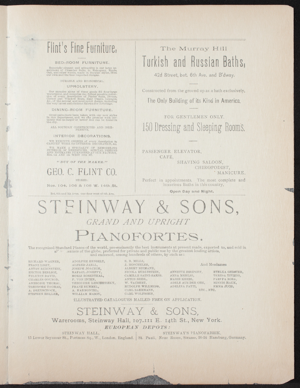 W. T. Talbert, Piano, May 16, 1892, program page 3