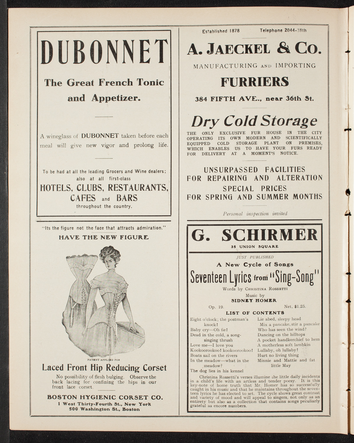 Royal Kronoberg Regimental Band, May 3, 1908, program page 8