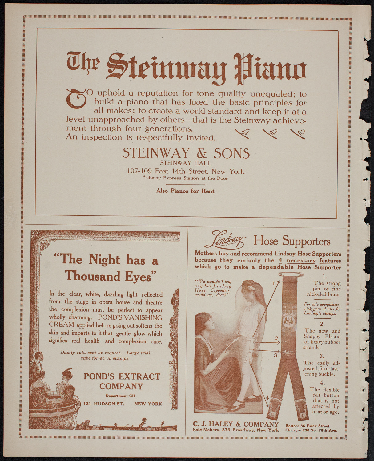 Elmendorf Lecture: Yellowstone Park, November 30, 1913, program page 4