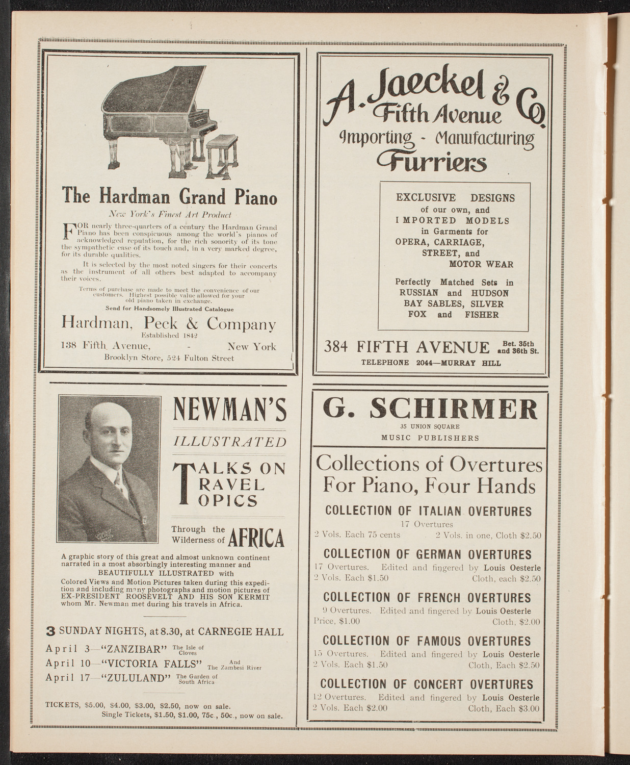 Fritz Kreisler, Violin, April 2, 1910, program page 8