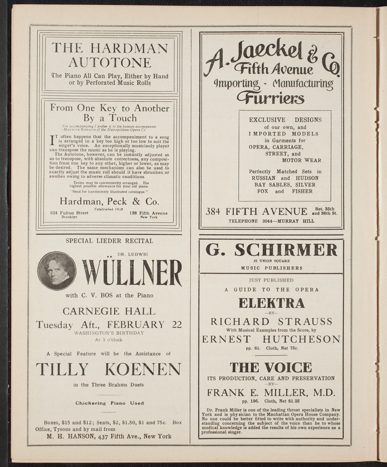 Catholic Oratorio Society, February 20, 1910, program page 8