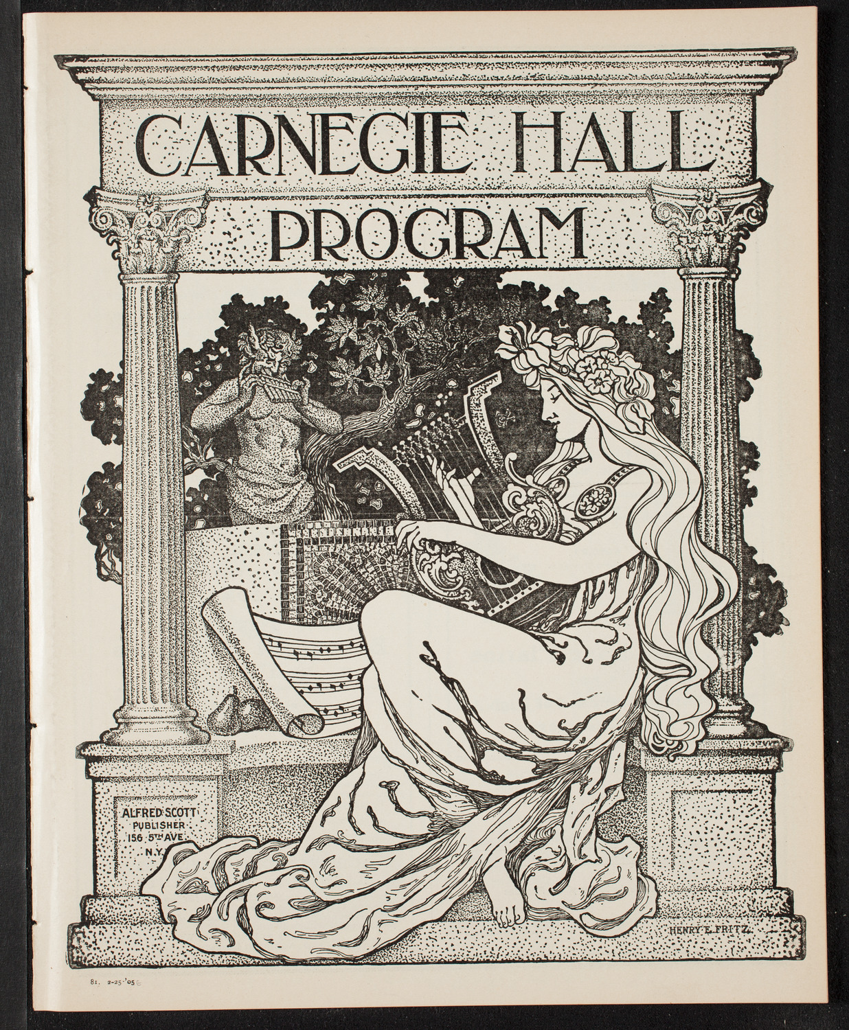 Russian Symphony Society of New York, February 25, 1905, program page 1