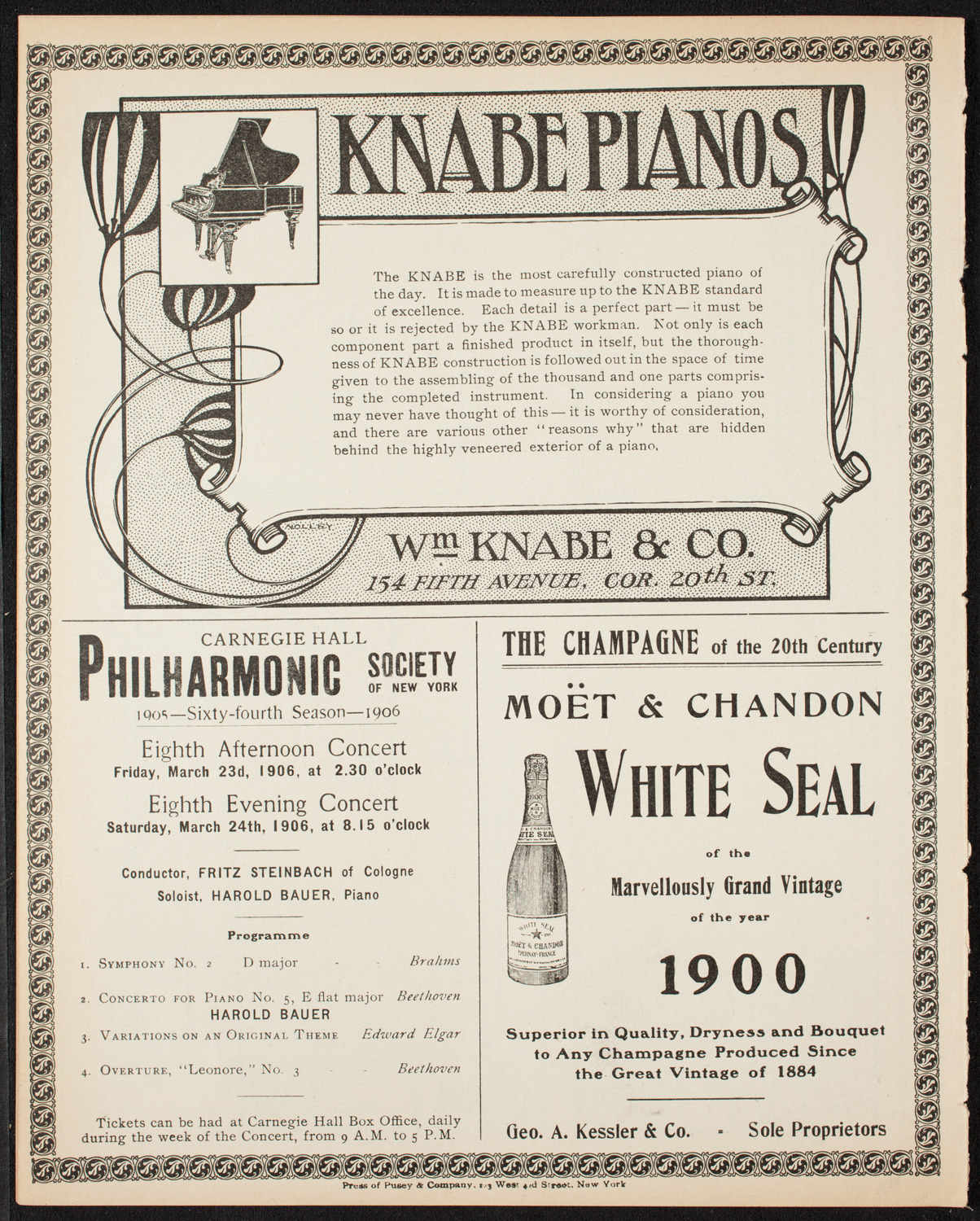 Elmendorf Lecture: The Rhine, March 5, 1906, program page 12