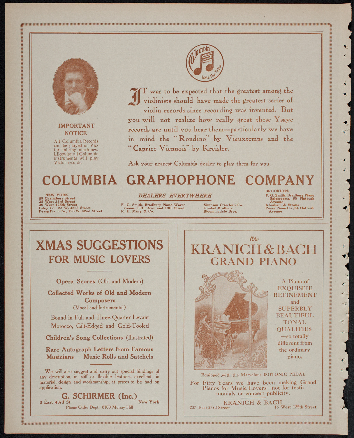 People's Choral Union, December 21, 1913, program page 6