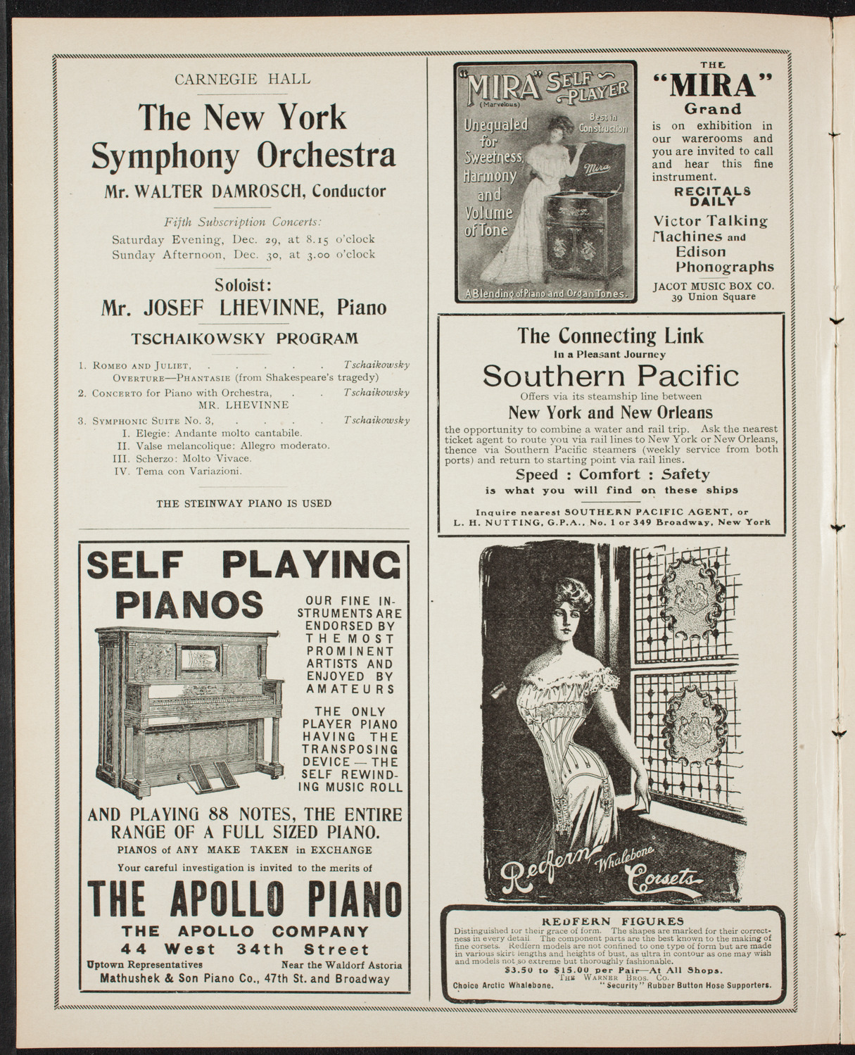 New York Philharmonic, December 22, 1906, program page 2