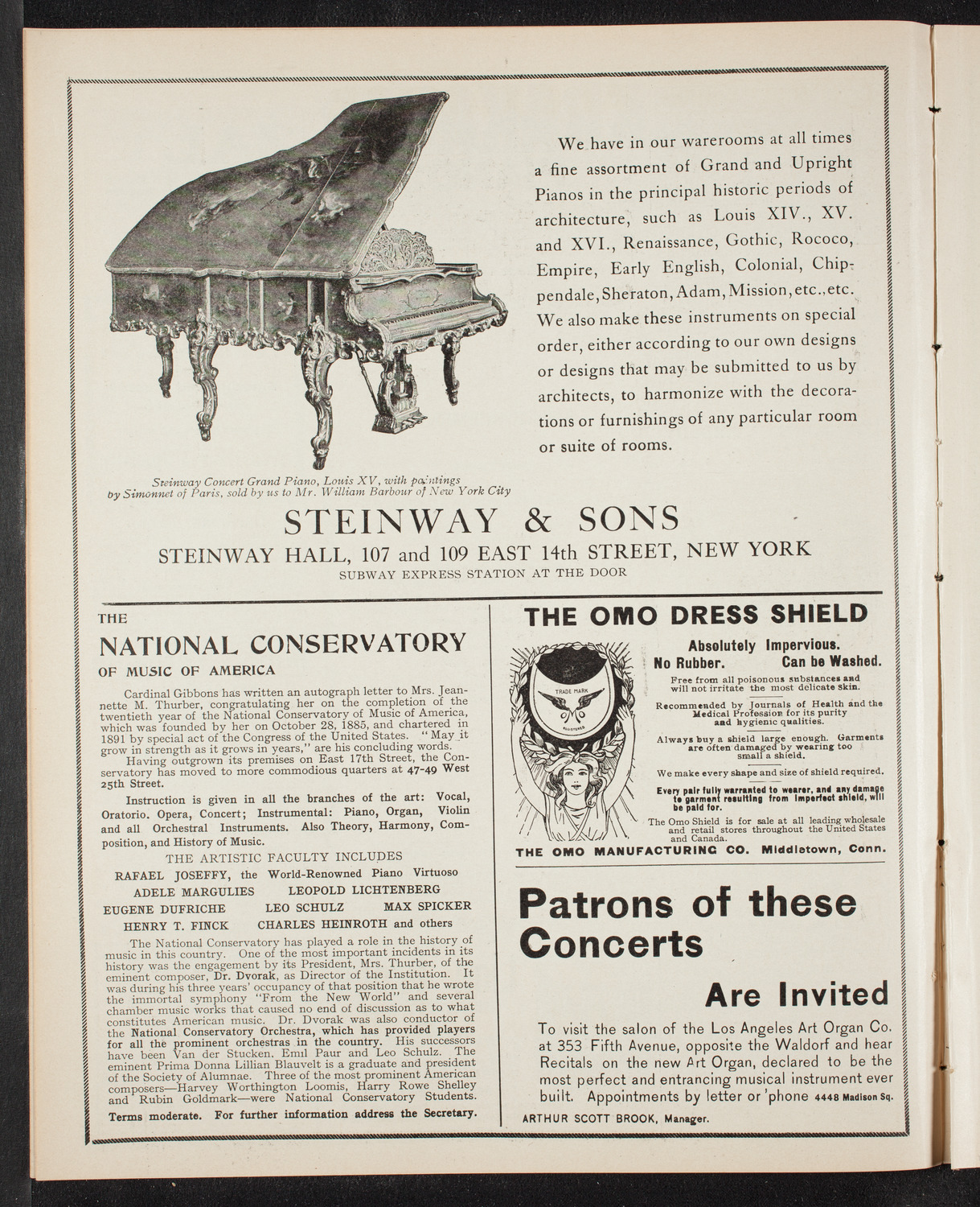 Marcella Sembrich, Soprano, November 14, 1905, program page 4