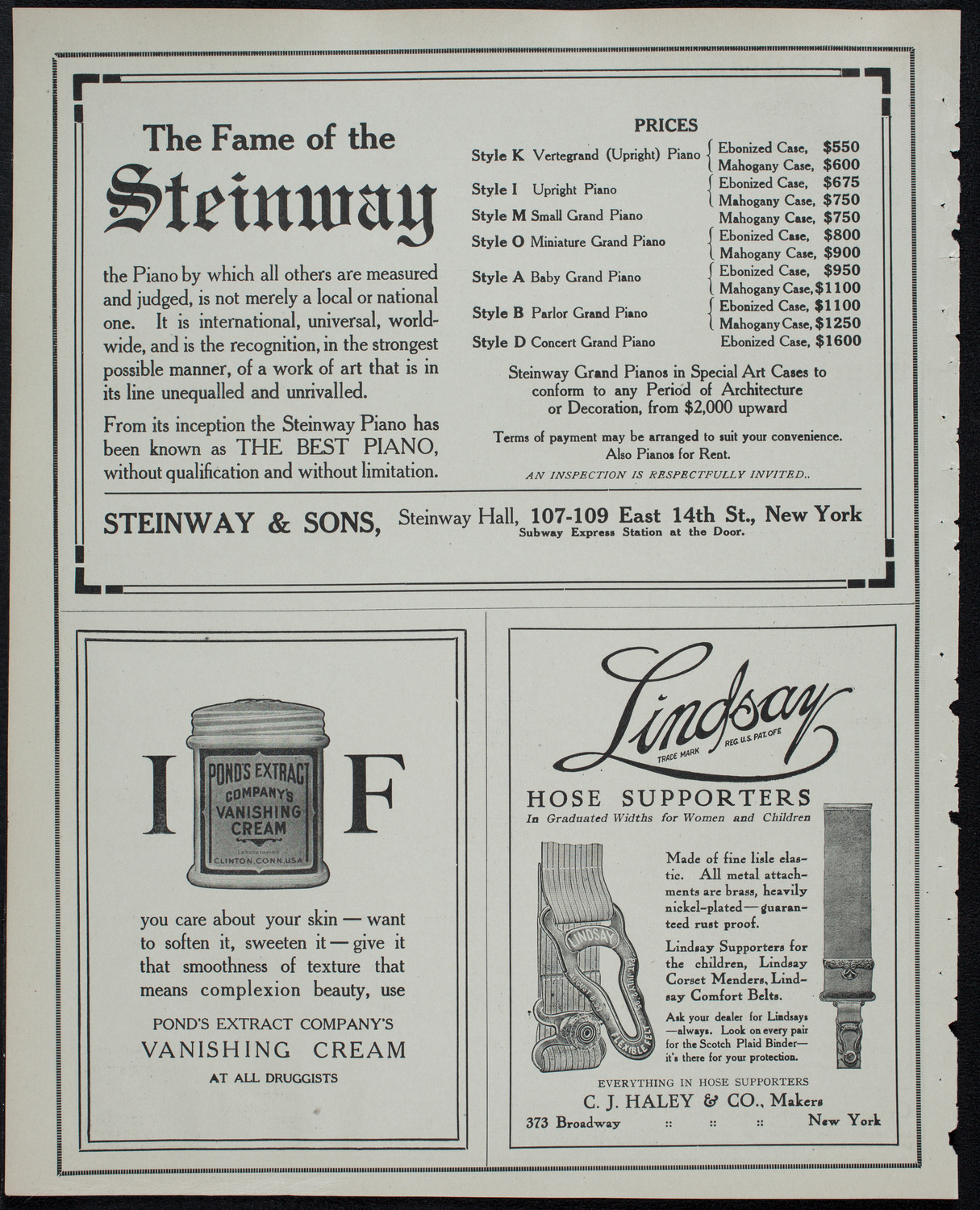 Volpe Symphony Society of New York, March 25, 1913, program page 4