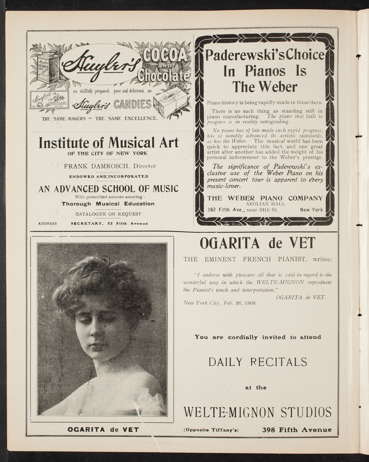 New York Festival Chorus and Orchestra, April 19, 1908, program page 6