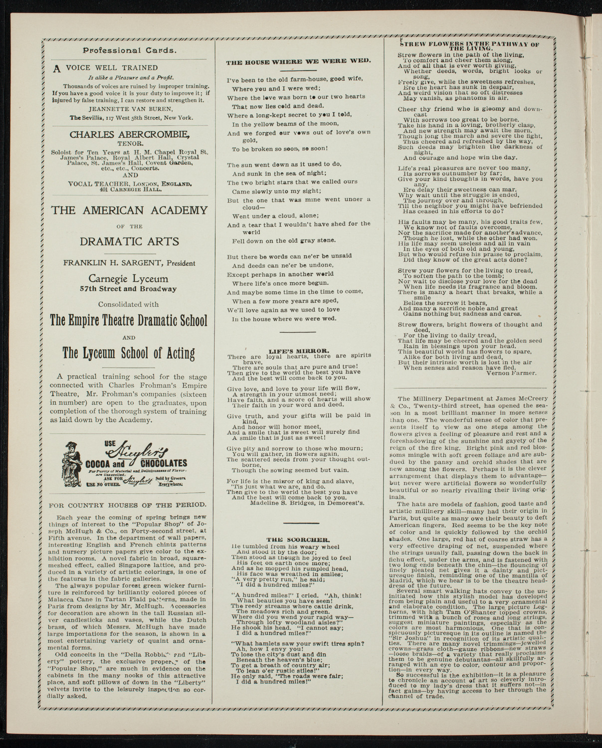 Graduation: New York University Law School, June 8, 1897, program page 2