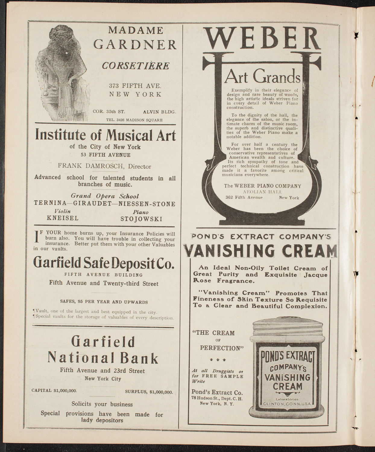 Oratorio Society of New York, February 28, 1910, program page 6