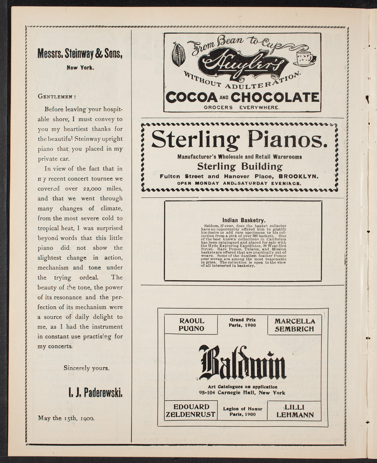 Mt. Tabor Manual Training and Industrial School Symphony Concert, April 2, 1903, program page 4