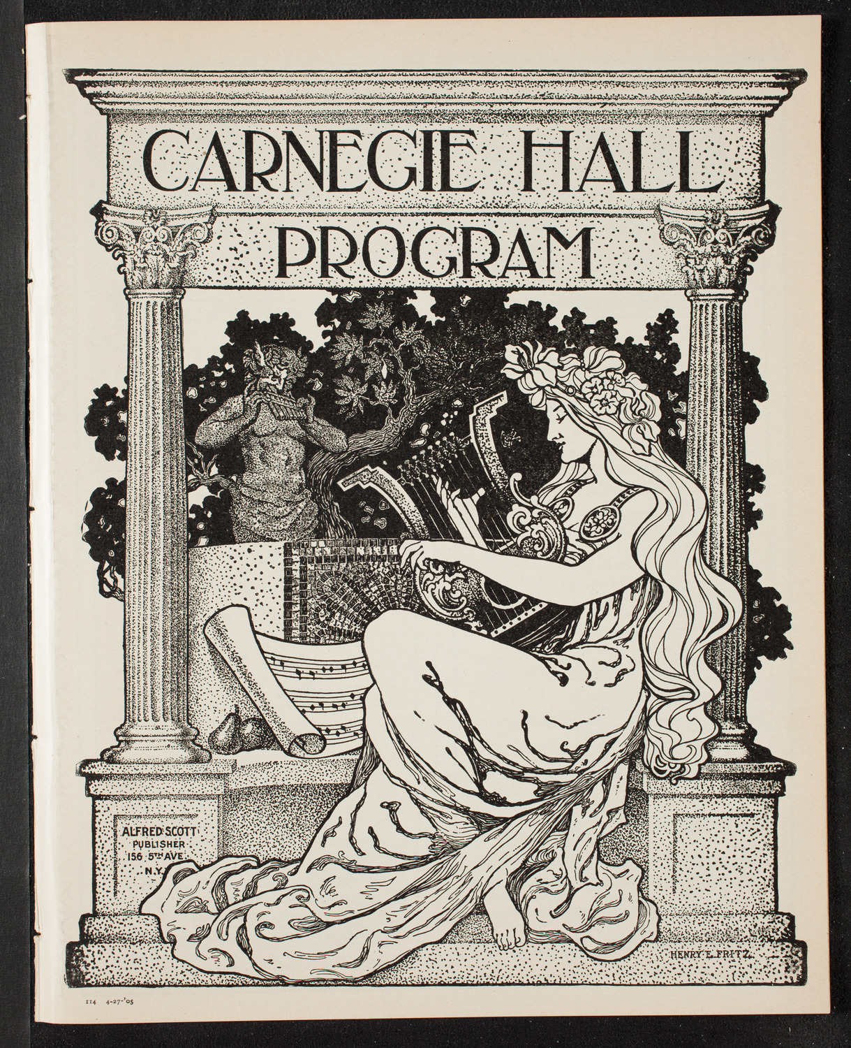 Graduation: College of Pharmacy of the City of New York, April 27, 1905, program page 1