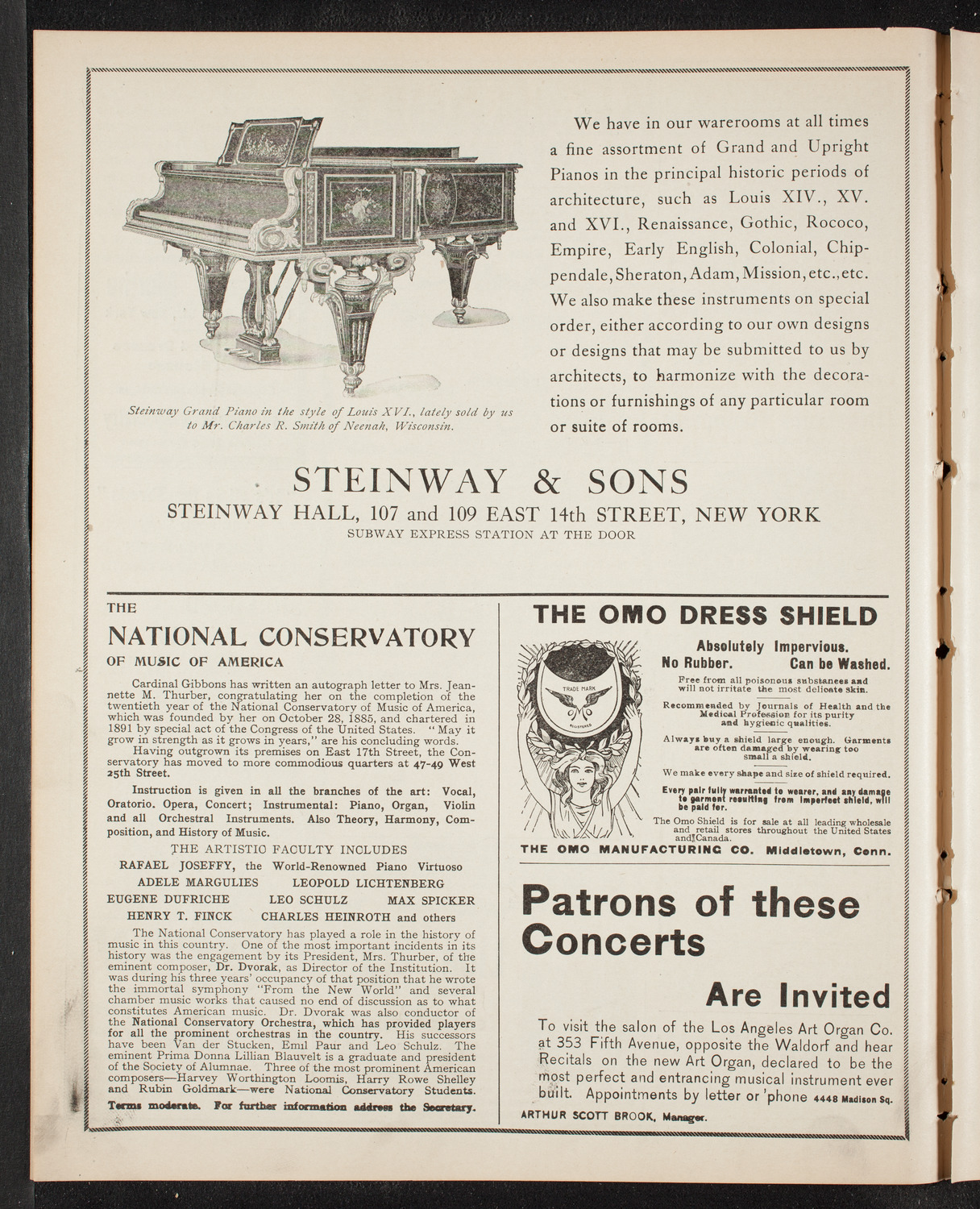 Boston Symphony Orchestra, December 9, 1905, program page 4