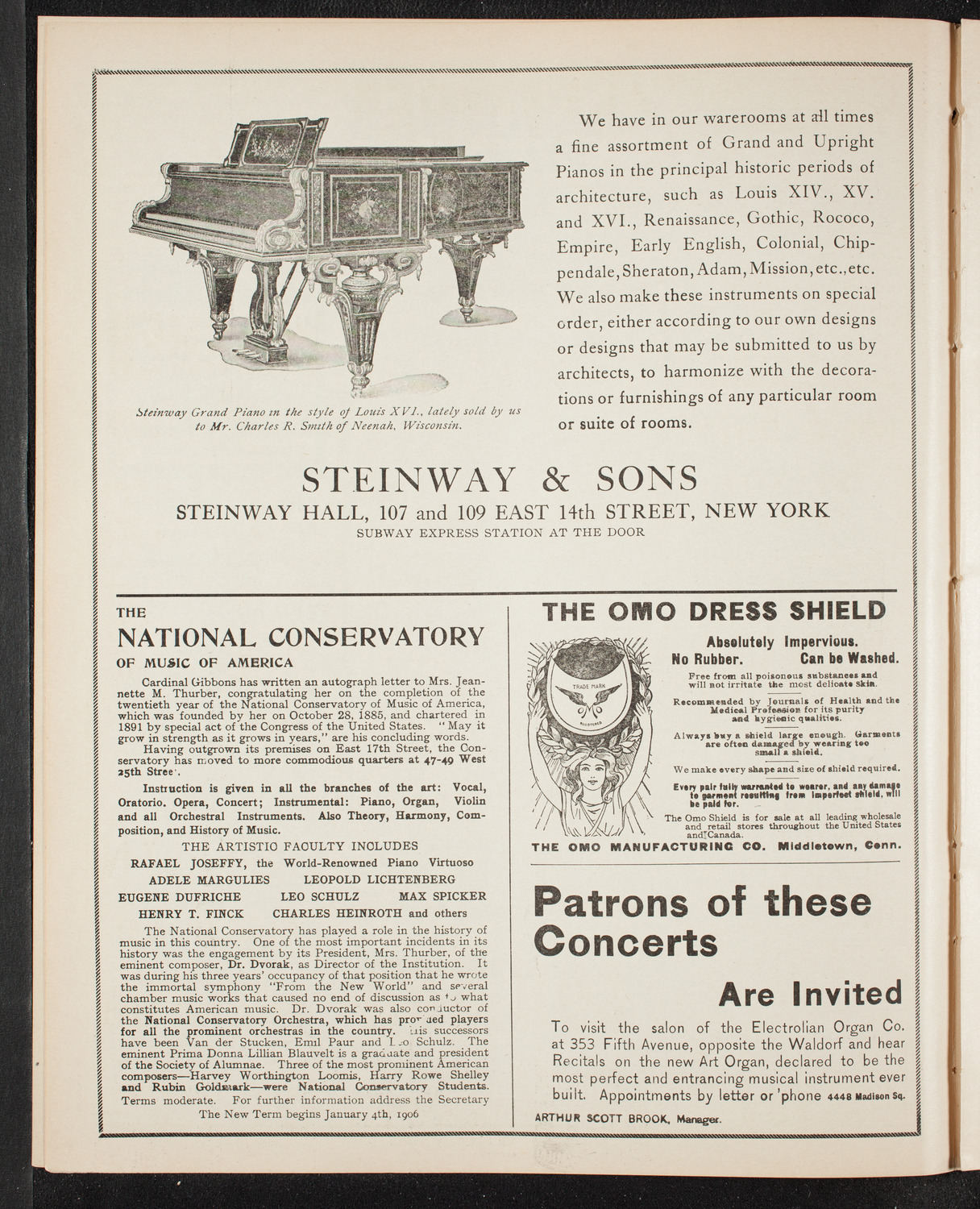 Oratorio Society of New York, December 27, 1905, program page 4