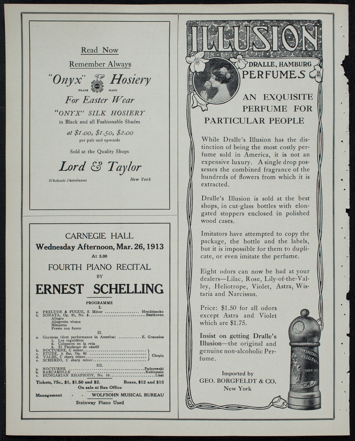 New York Philharmonic, March 14, 1913, program page 8