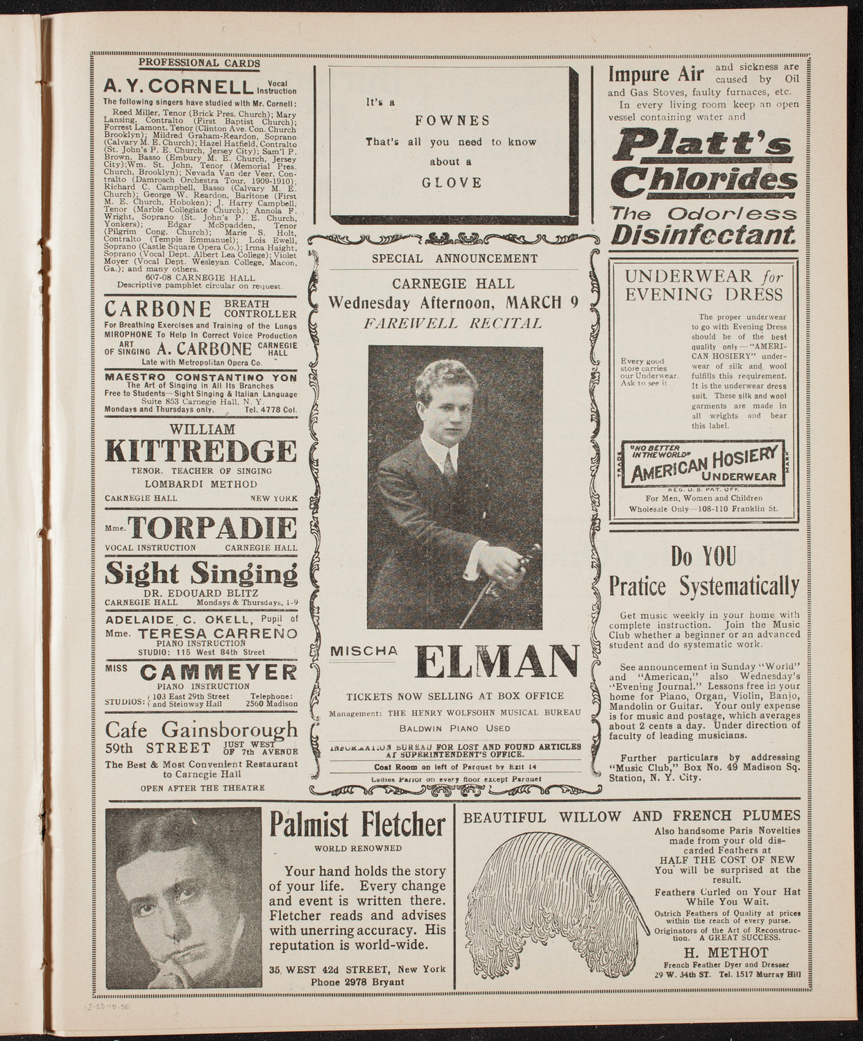 Catholic Oratorio Society, February 20, 1910, program page 9
