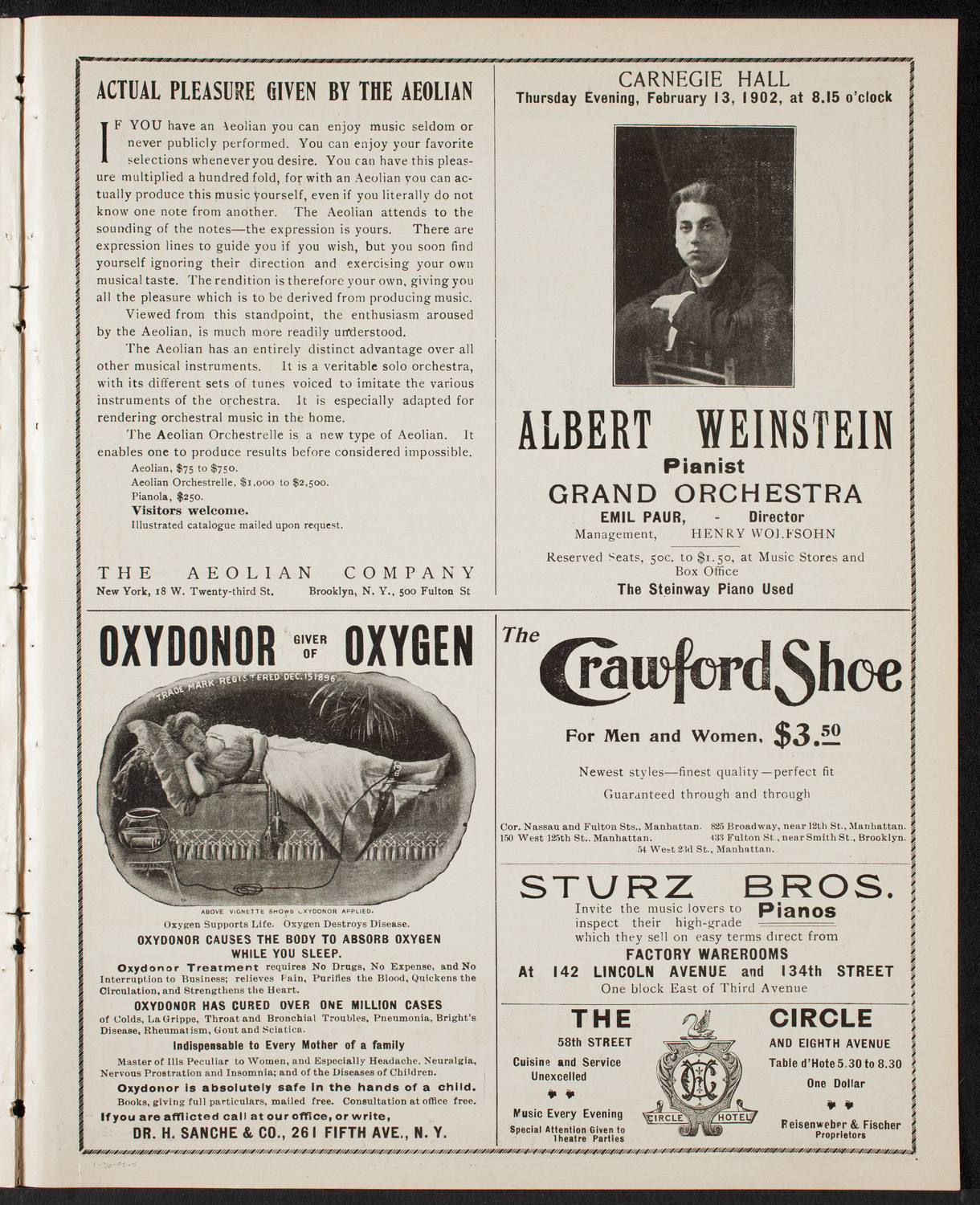 Pittsburgh Symphony Orchestra, January 21, 1902, program page 9