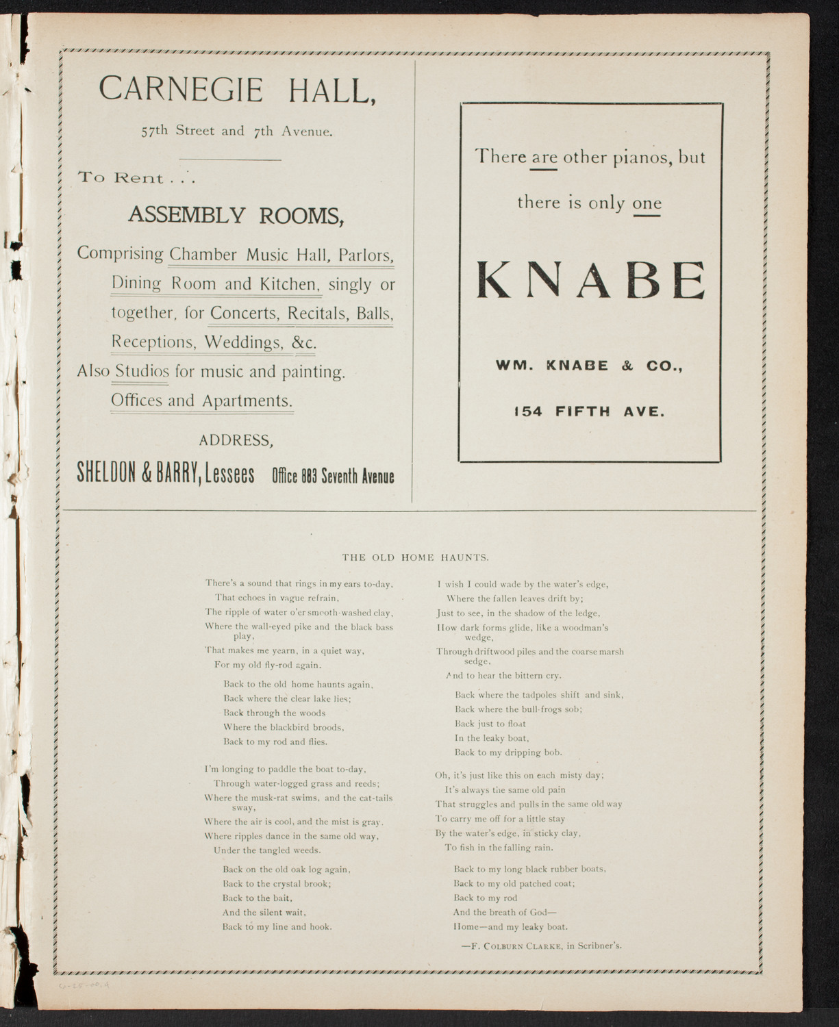 Graduation: College of St. Francis Xavier, June 25, 1900, program page 7