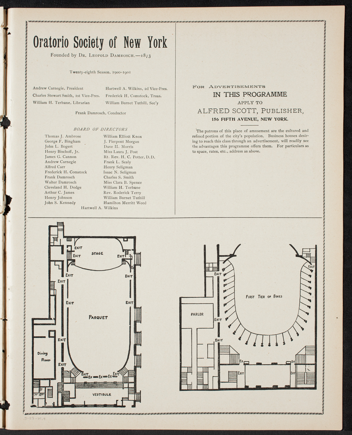 Graduation: Packard Commercial School, May 27, 1901, program page 7