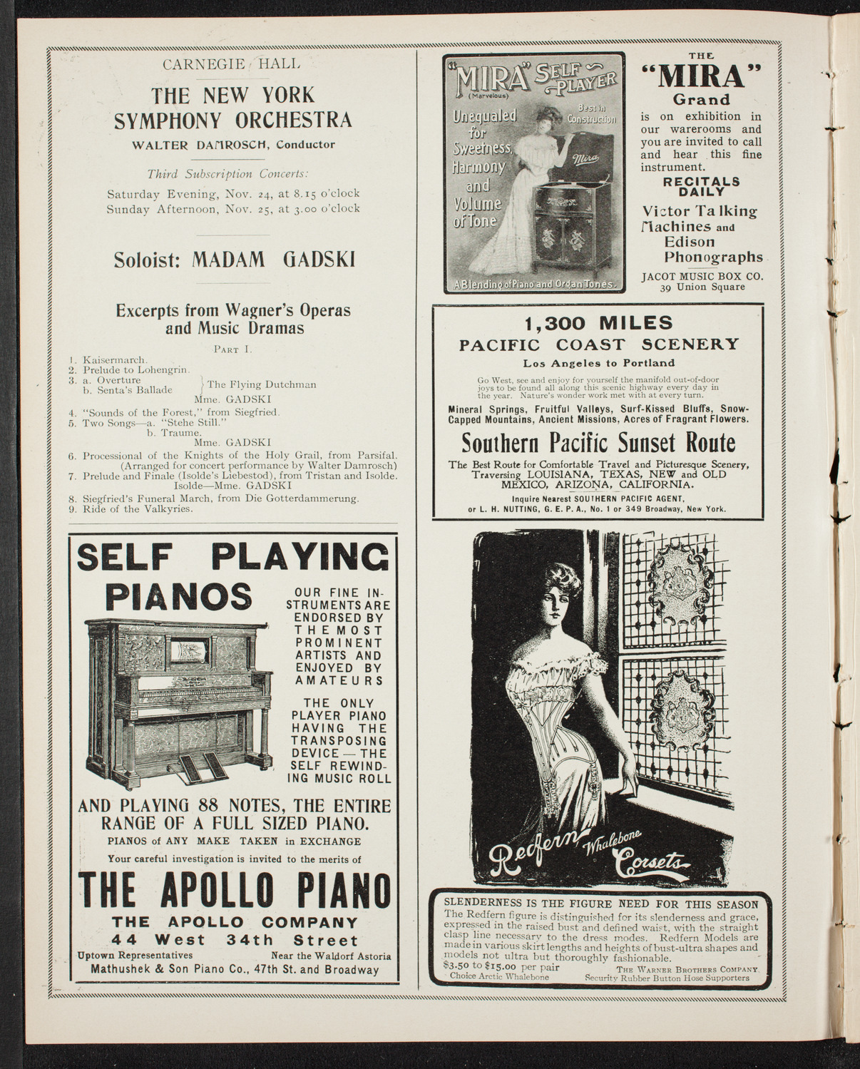 Elmendorf Lecture: The Rhine, November 18, 1906, program page 2