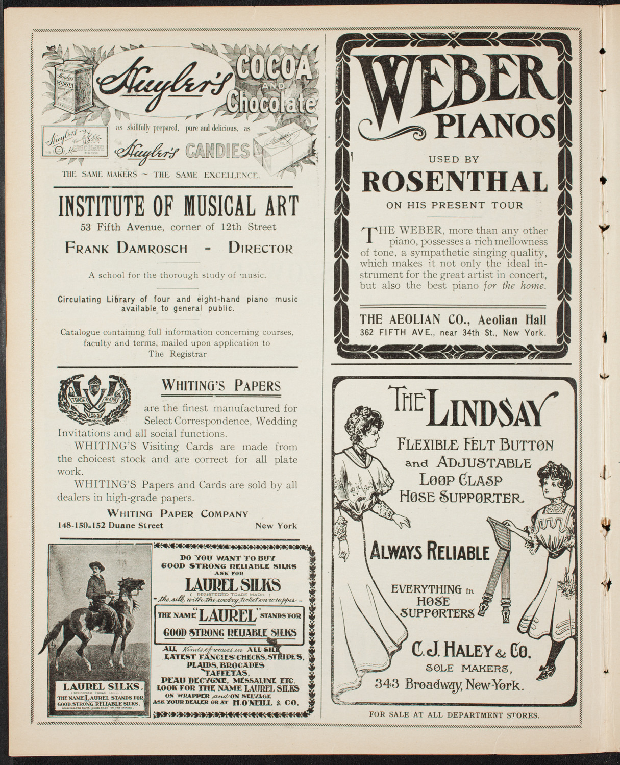 Mieczyslaw Horszowski, Piano, December 30, 1906, program page 6