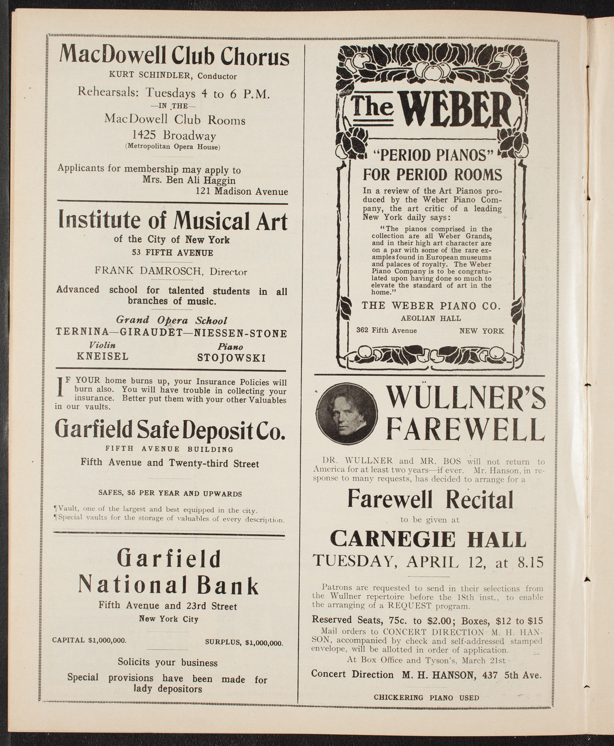 People's Symphony Concert, March 18, 1910, program page 6